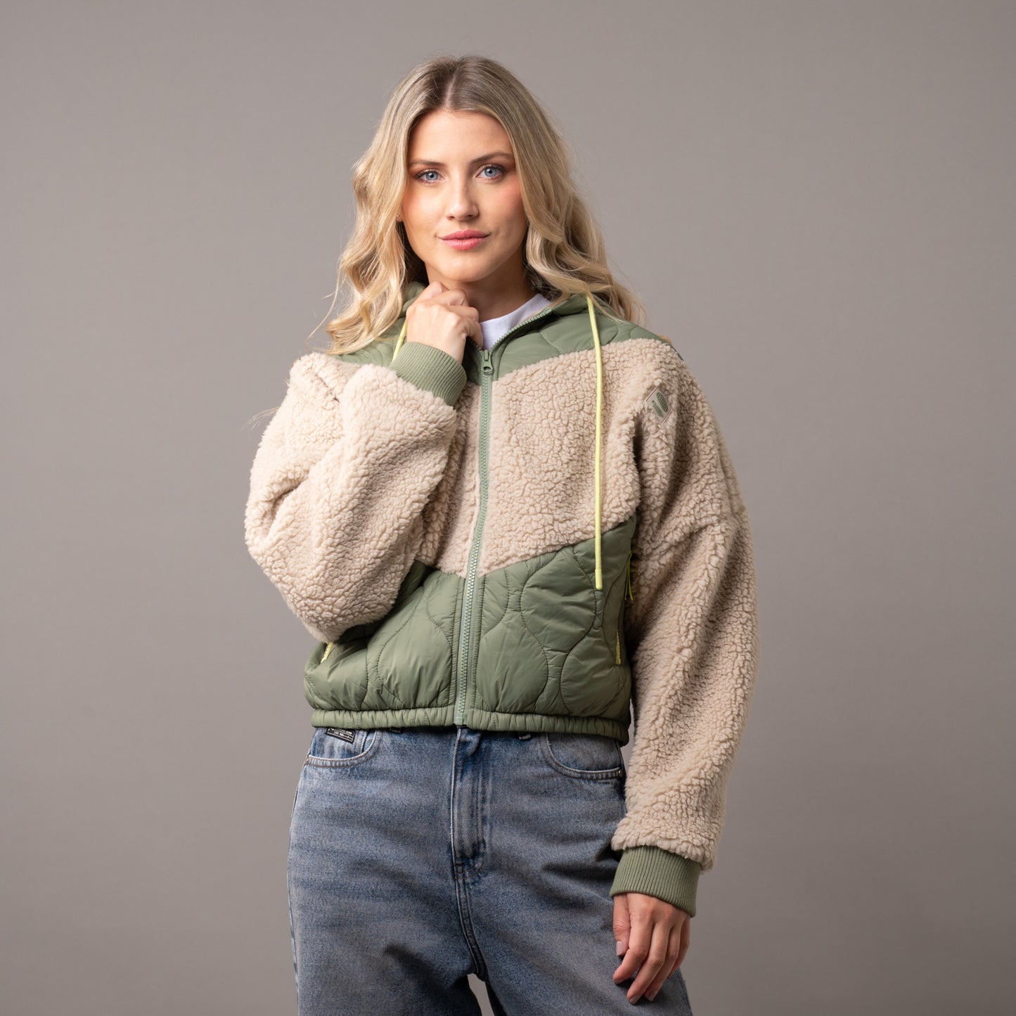 Campera Abrigo Gimme Teddy Oil Green