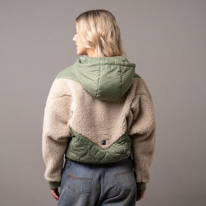 Campera Abrigo Gimme Teddy Oil Green