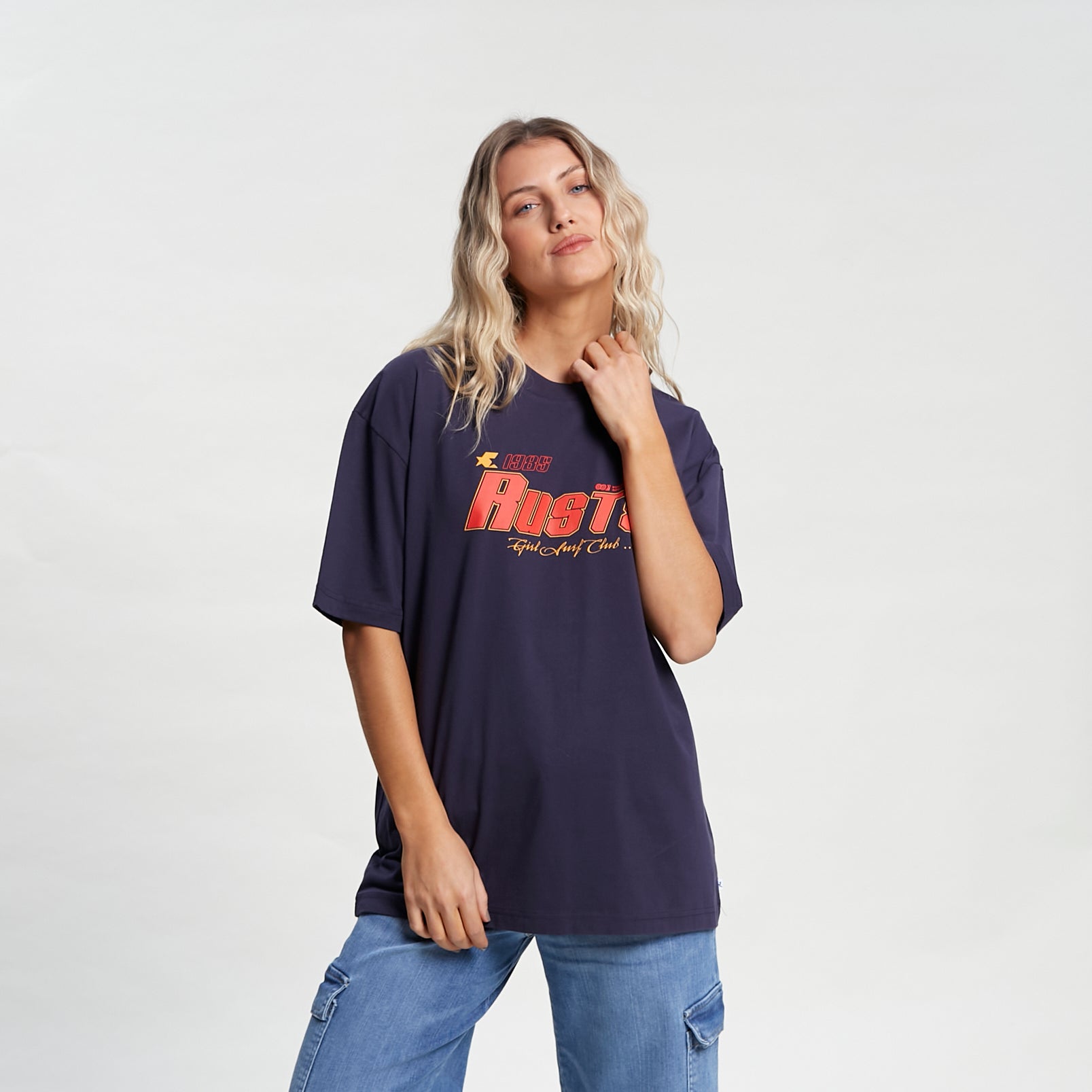 Remera Mc Girls Surf Oversize Tee Ld Navy