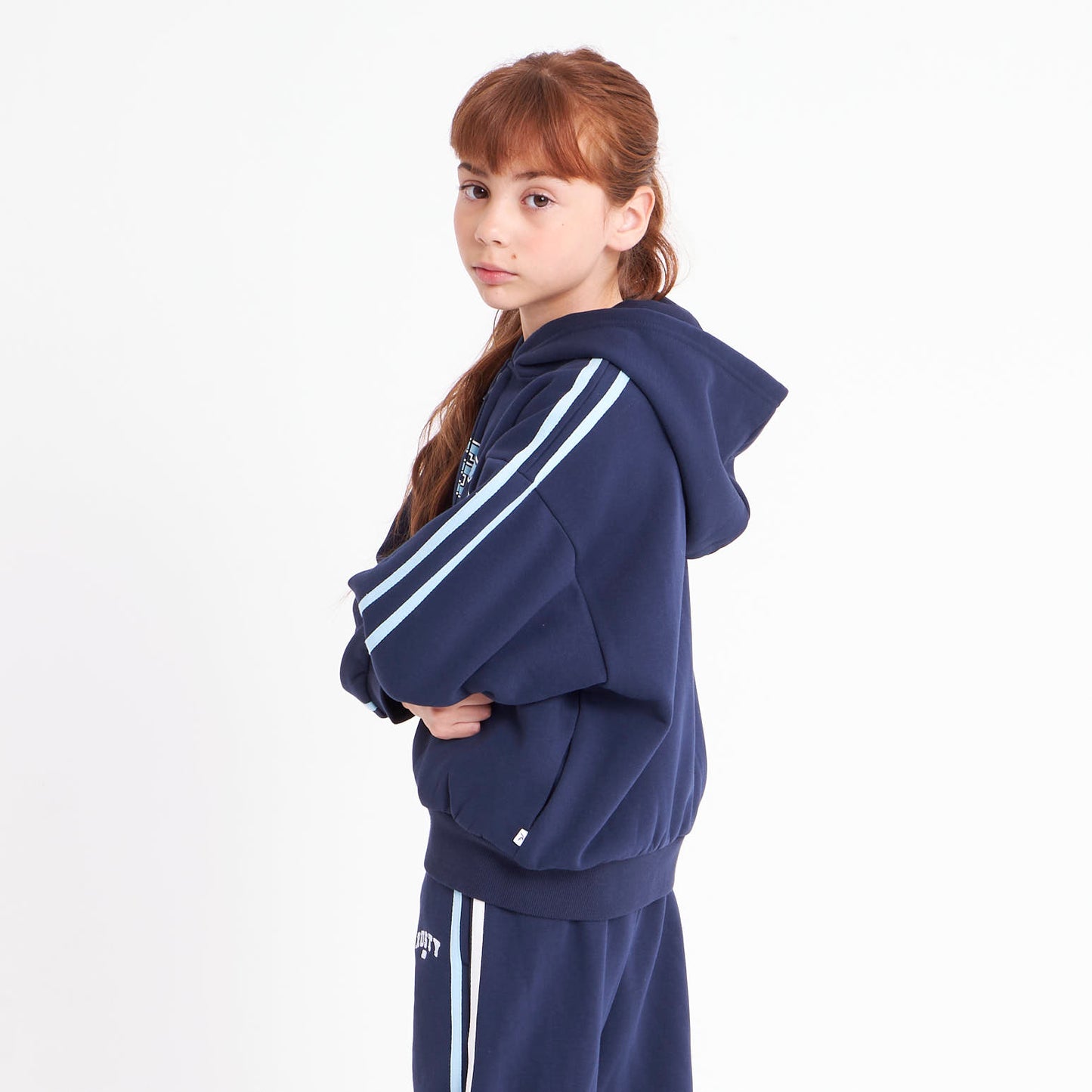 Campera Canguro Girls Team Varsity Navy