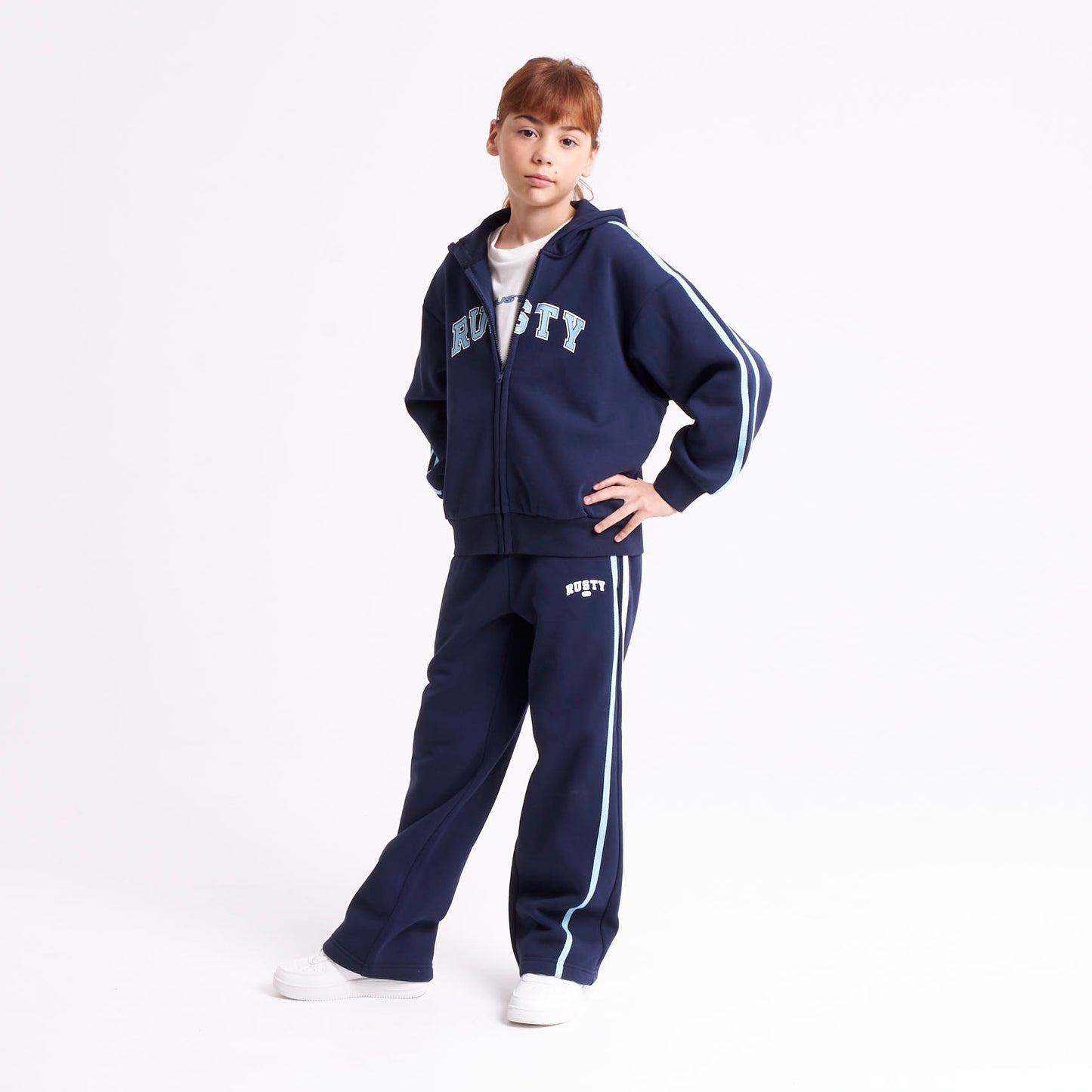Campera Canguro Girls Team Varsity Navy