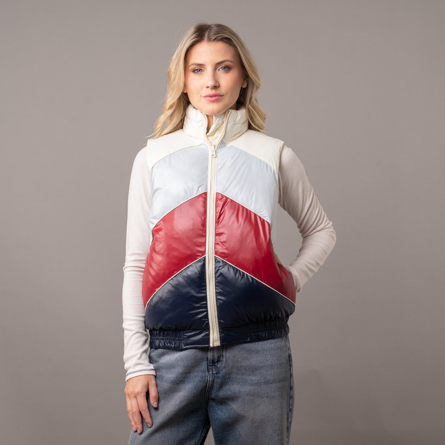 Chaleco Glow Off White