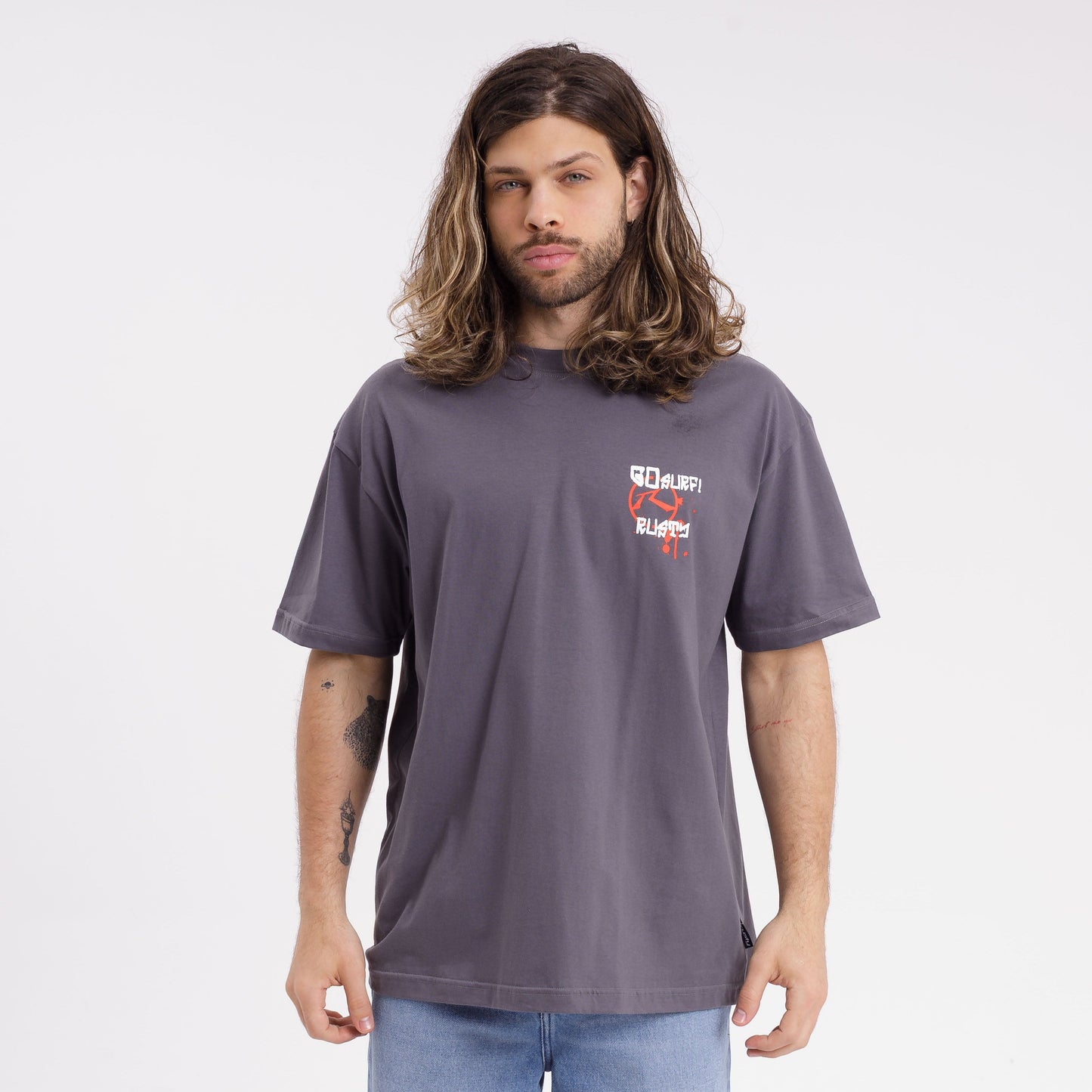 Remera Go Surf! Dark Grey