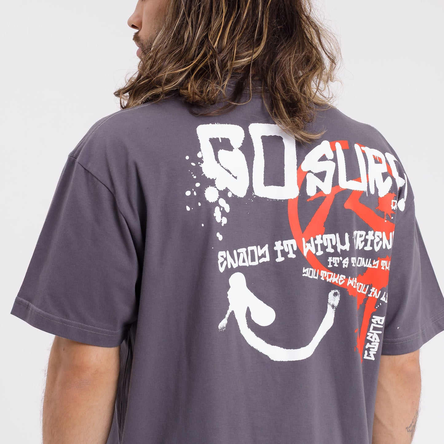 Remera Go Surf! Dark Grey