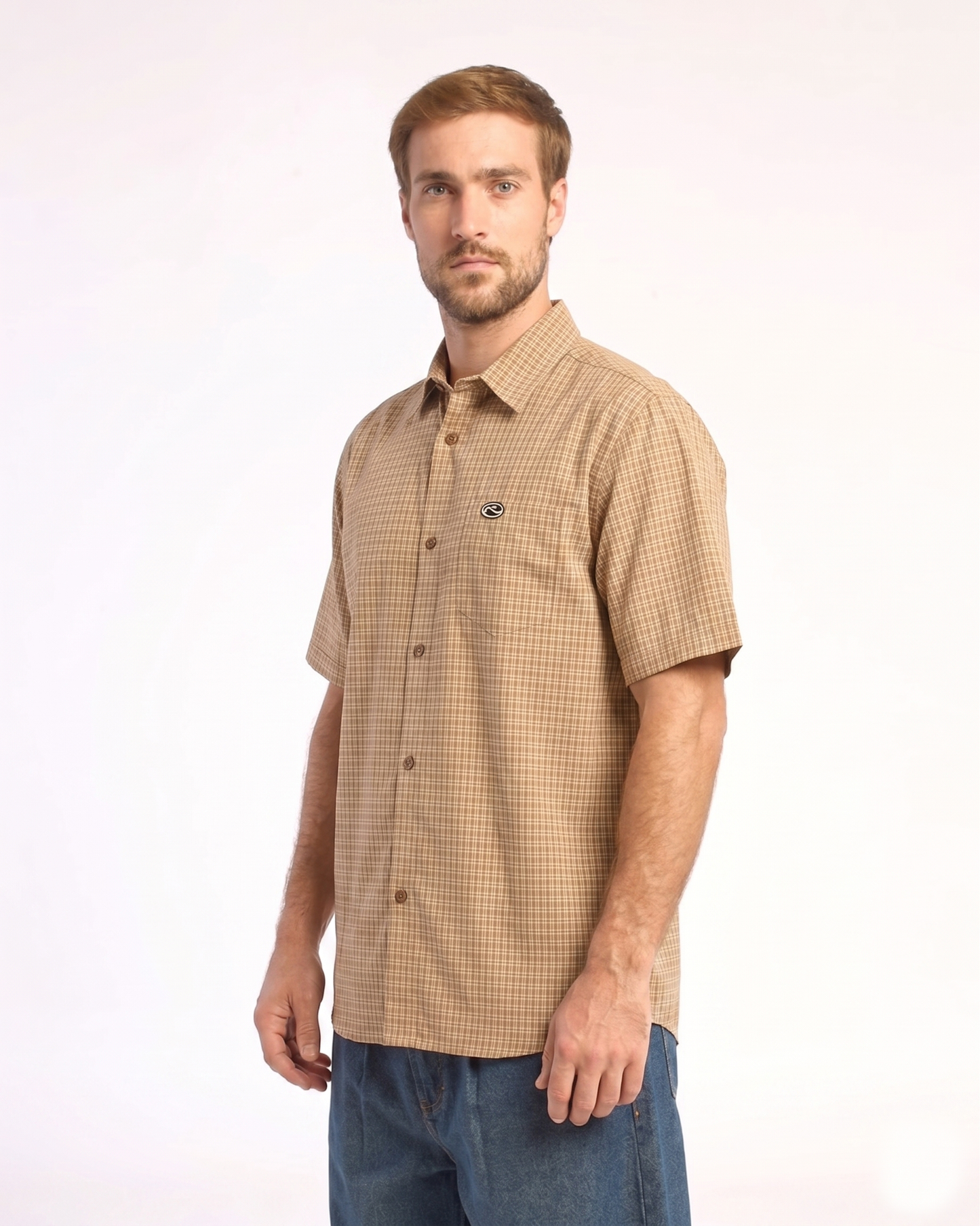 Camisa Datsun Check Sleeve Gold Fusion