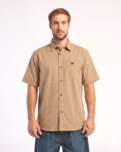 Camisa Datsun Check Sleeve Gold Fusion