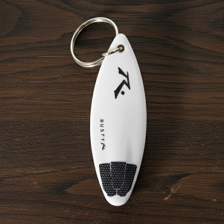 Llavero Surf Bottle Opener Keychain White