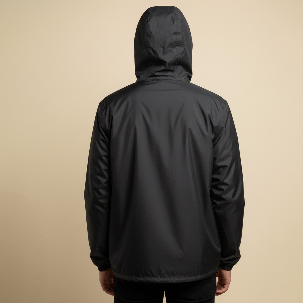Campera Liviana Point Hope Zip Windbreaker Black