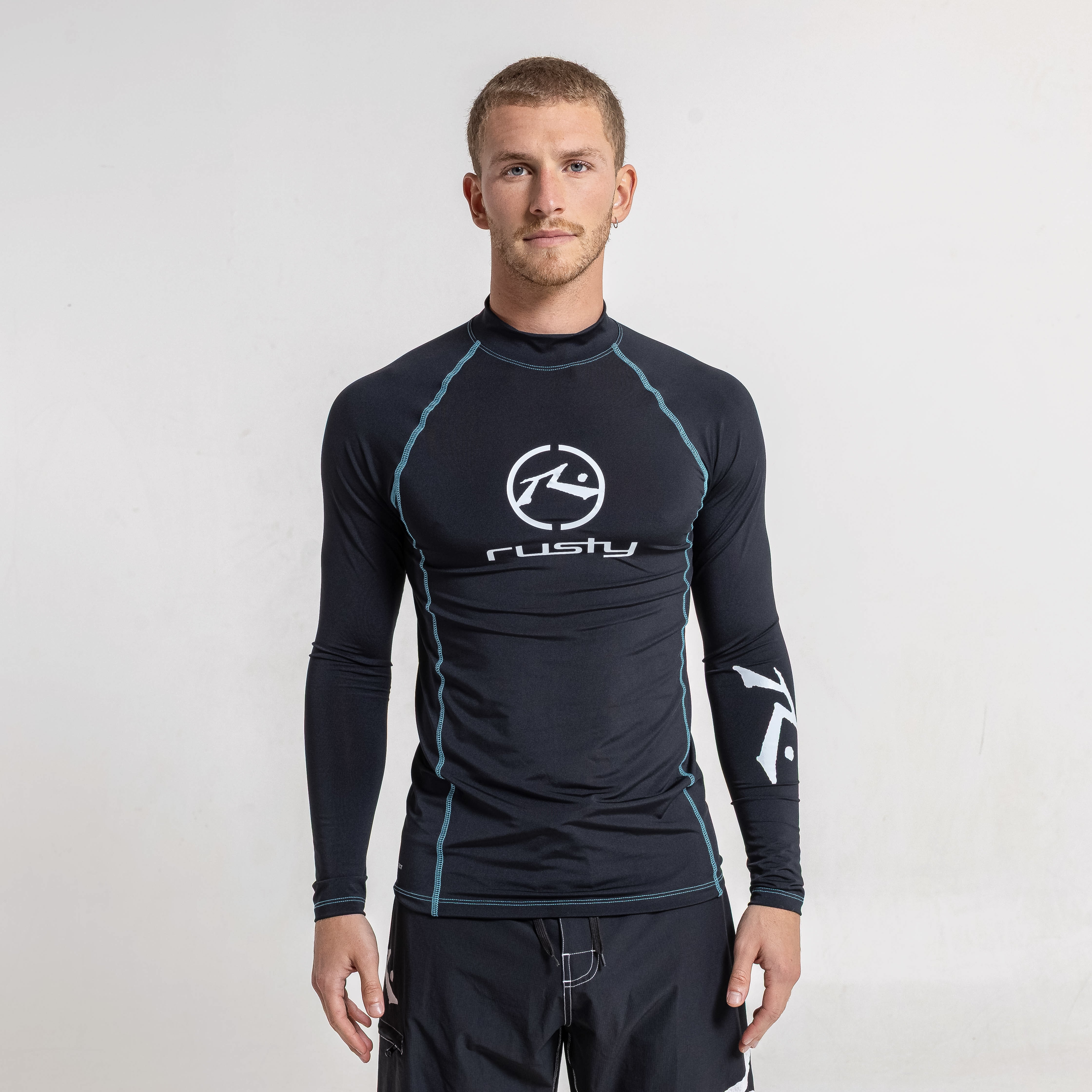 Rashie Gnaraloo Long Sleeve Surf Top Black