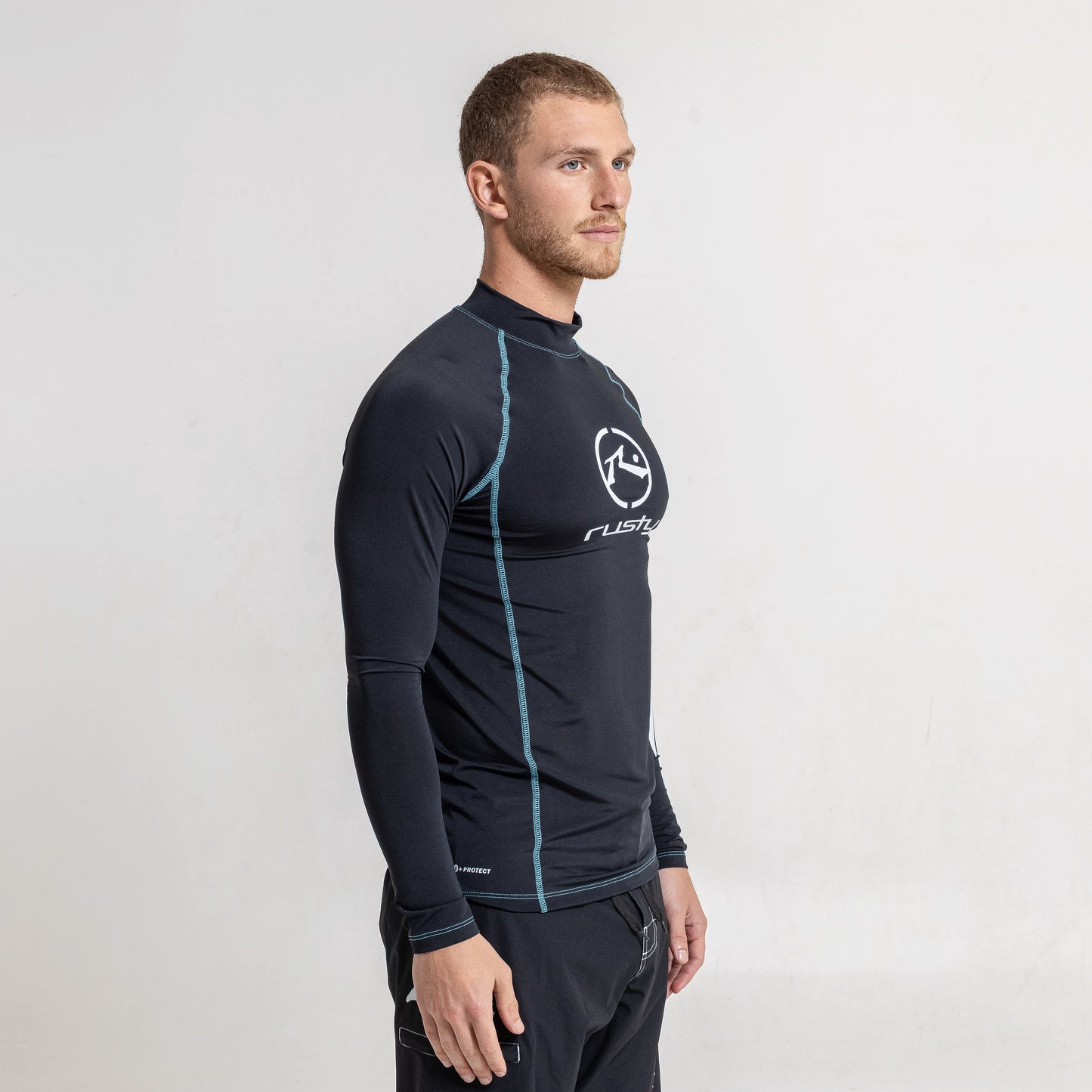 Rashie Gnaraloo Long Sleeve Surf Top Black