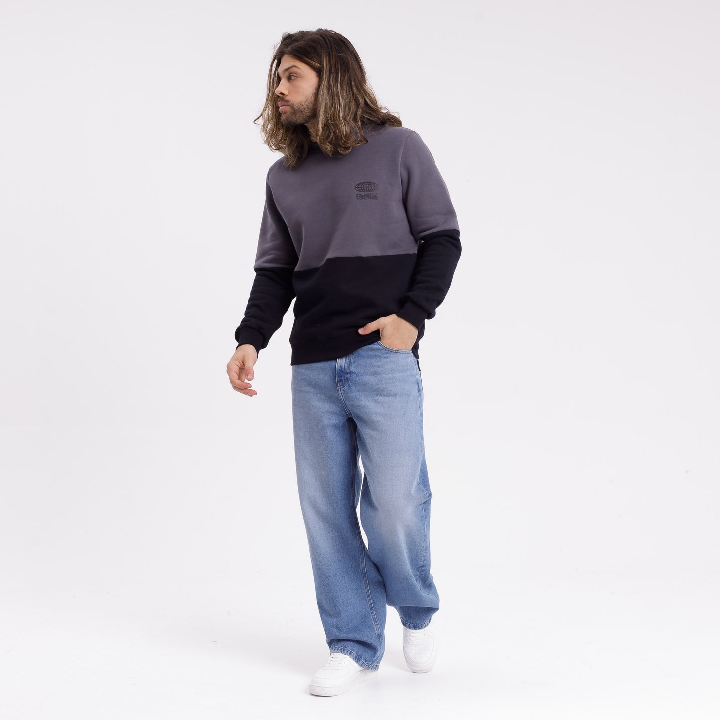 Buzo Halfieng Black/Grey