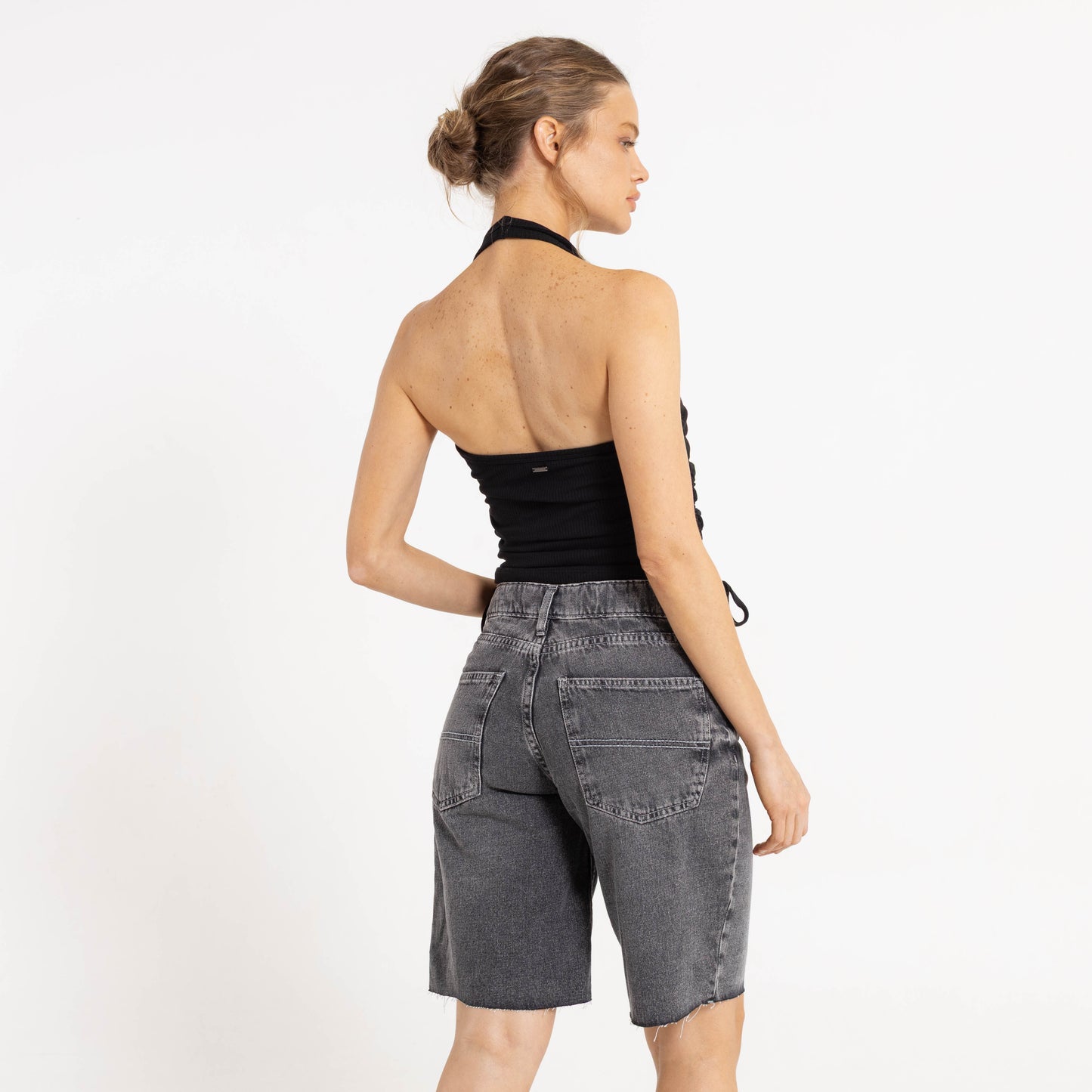 Fashion Top Halter It Up Black