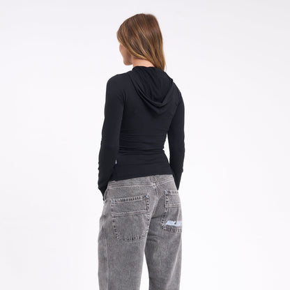 Fashion Top Hide Black