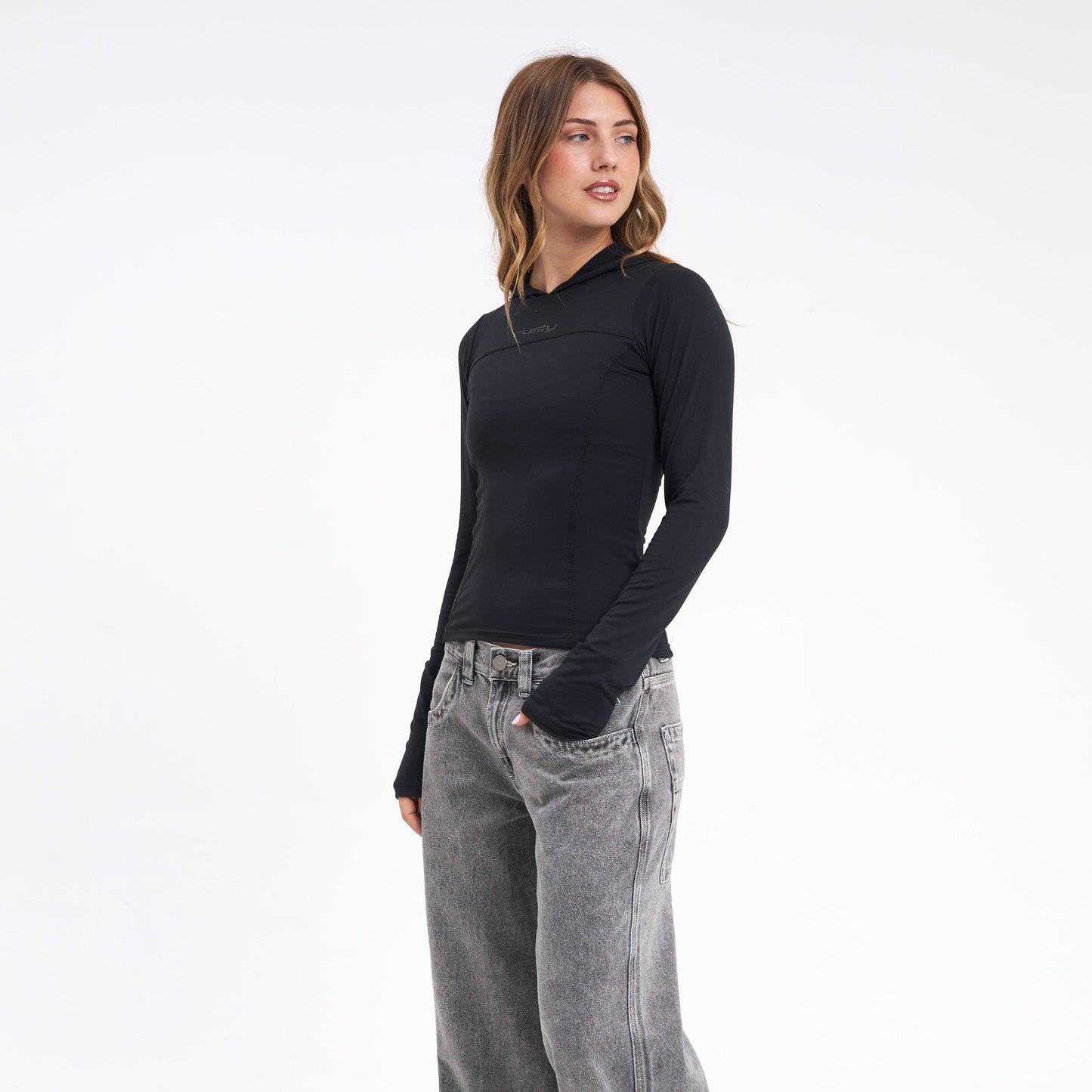 Fashion Top Hide Black