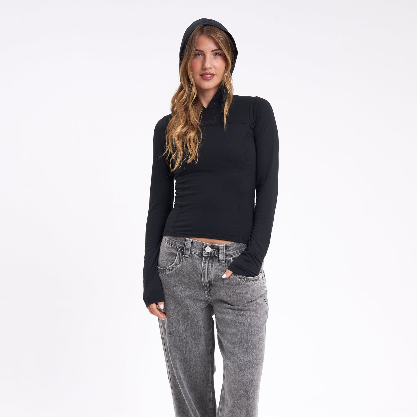 Fashion Top Hide Black