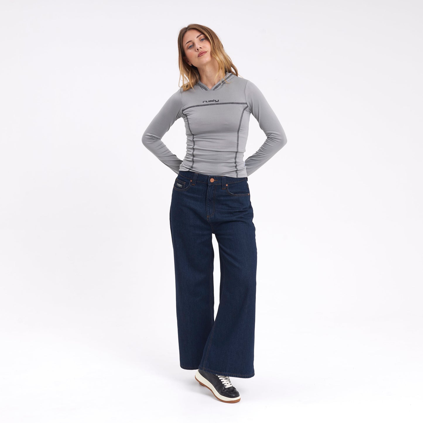 Fashion Top Hide Steel Grey
