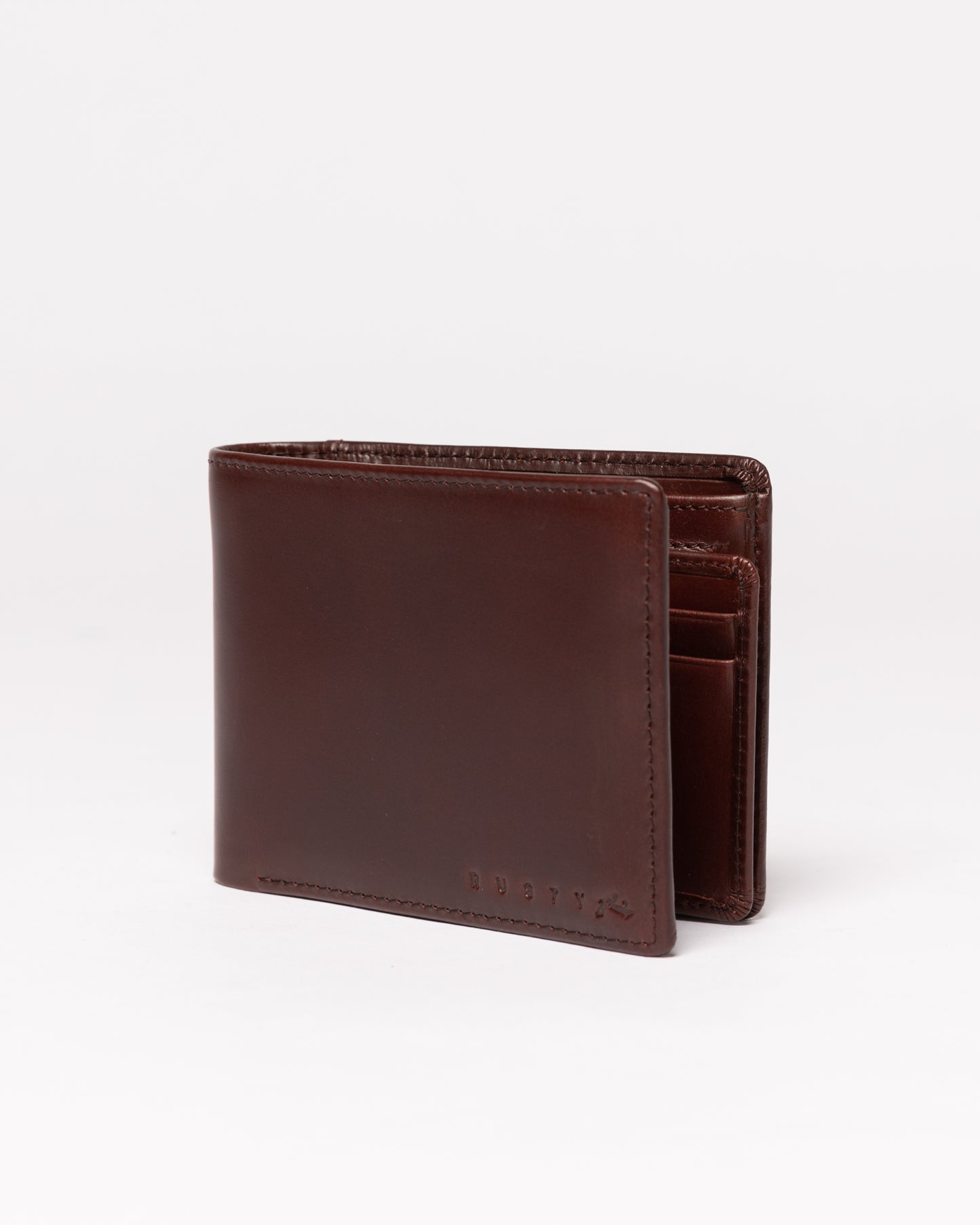 Billetera High River 2 Leather Dark Tan