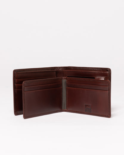 Billetera High River 2 Leather Dark Tan