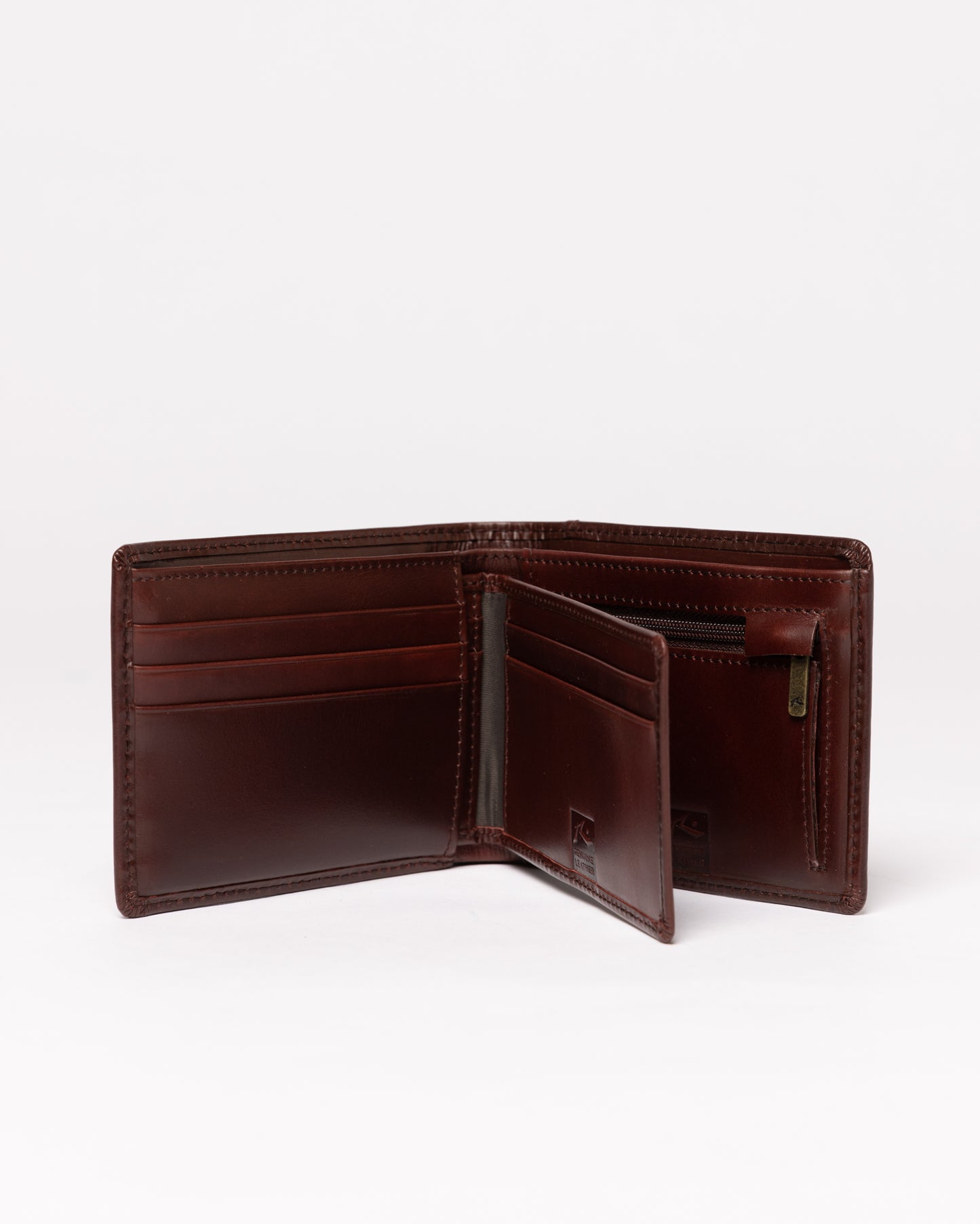 Billetera High River 2 Leather Dark Tan