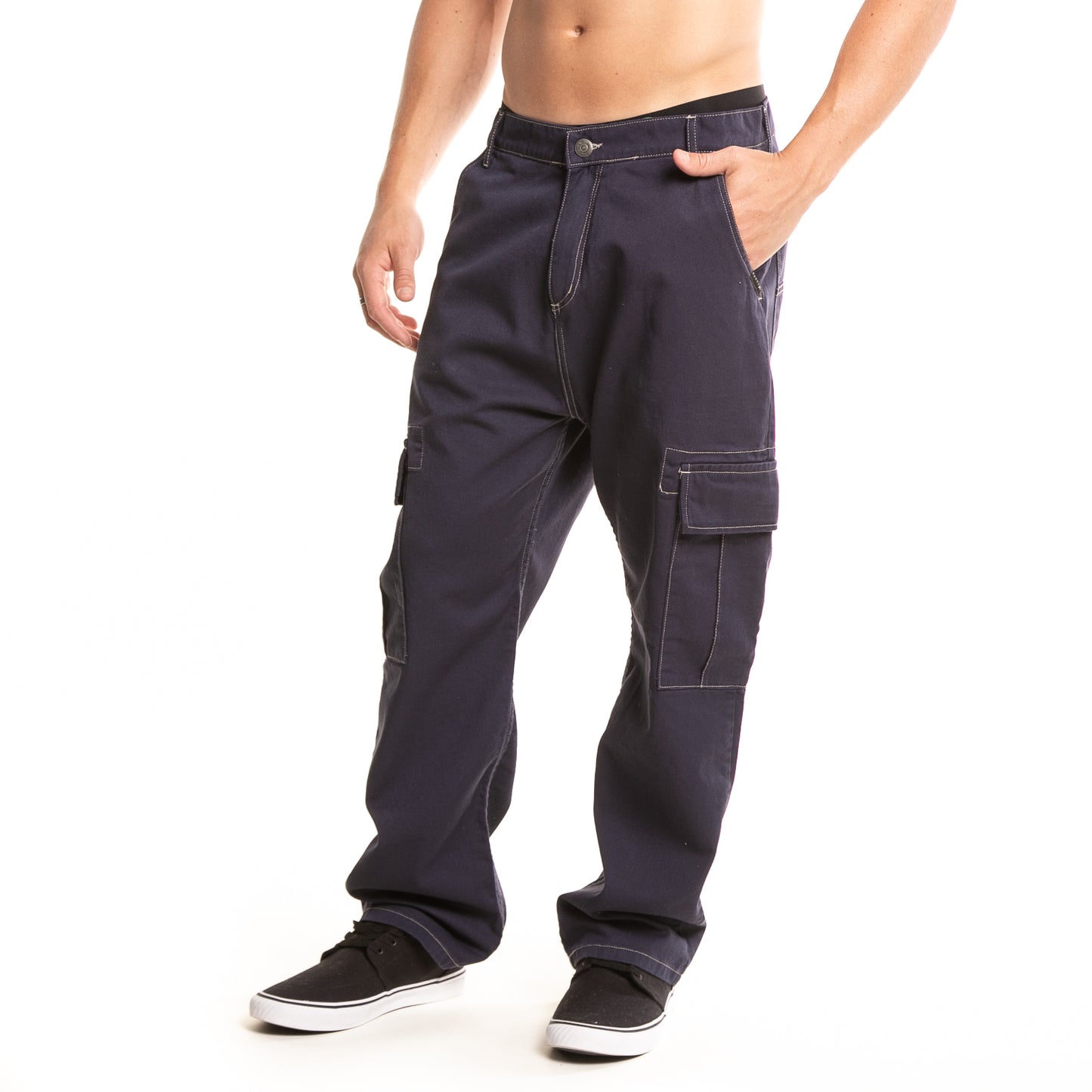 Pantalon Stranger Cargo Contrast Indigo