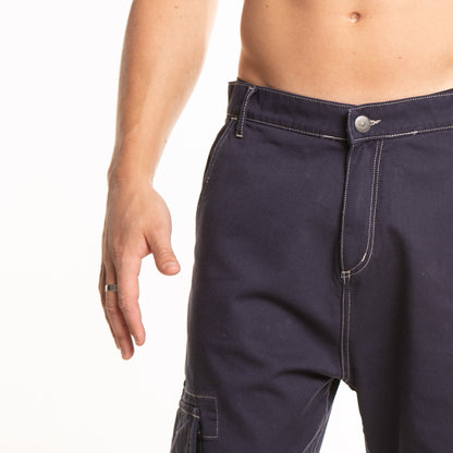 Pantalon Stranger Cargo Contrast Indigo