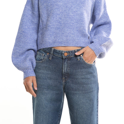 Sweater Sundae Long Sleeve Neck* Periwinkle Blue