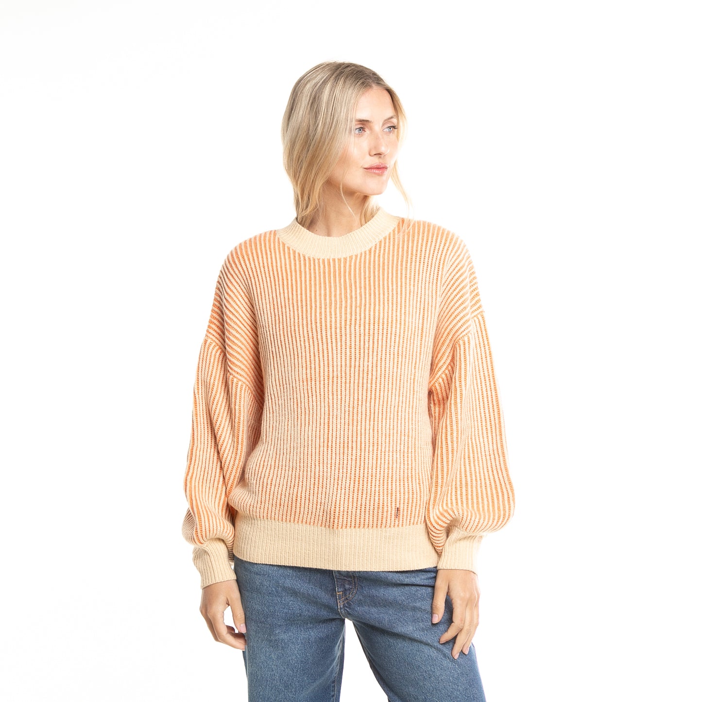 Sweater Ora Mock Neck* Apricot Blush
