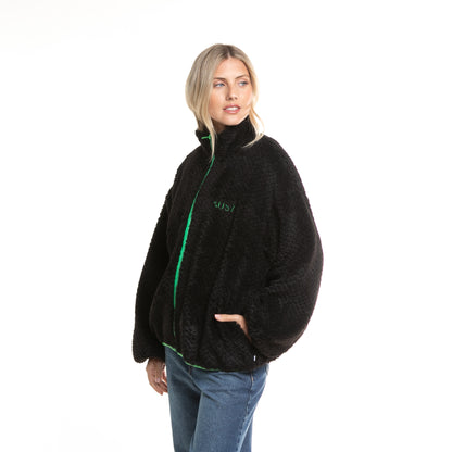 Campera Liviana Ollie Sherpa Zip Through Fleece* Black