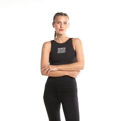 Top Deportivo Relay Zipper Black
