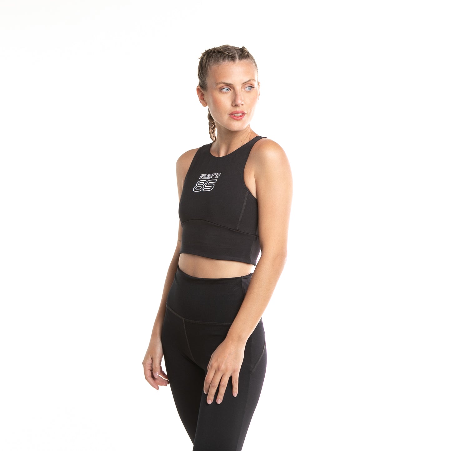 Top Deportivo Relay Zipper Black