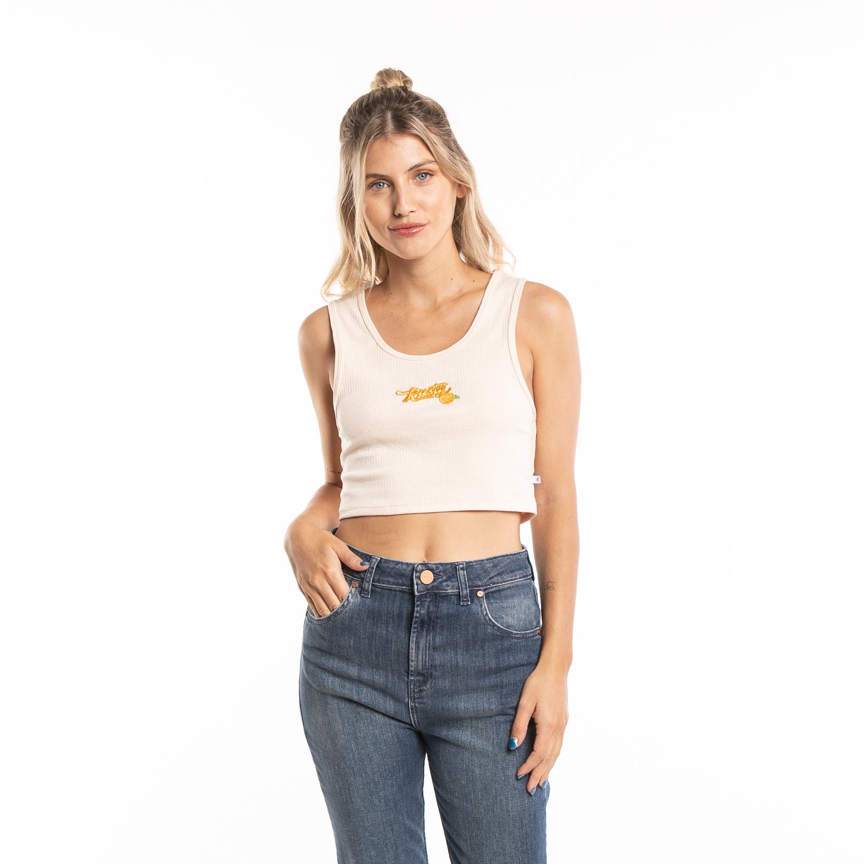 Musculosa Sunset Crop  Ld Nude