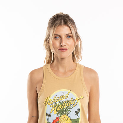 Musculosa Island Holiday Classic  Ld Camel