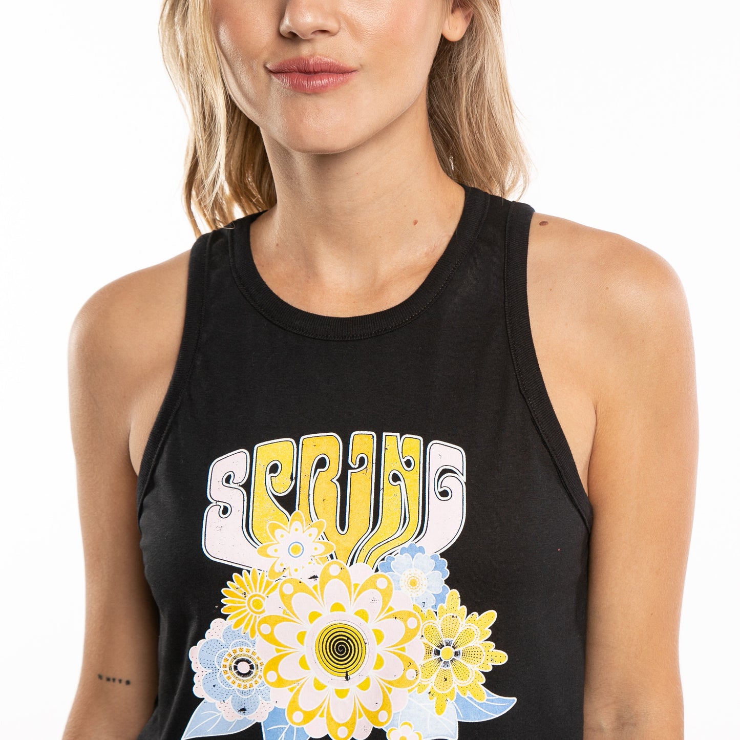 Musculosa Flower Power Classic  Ld Black