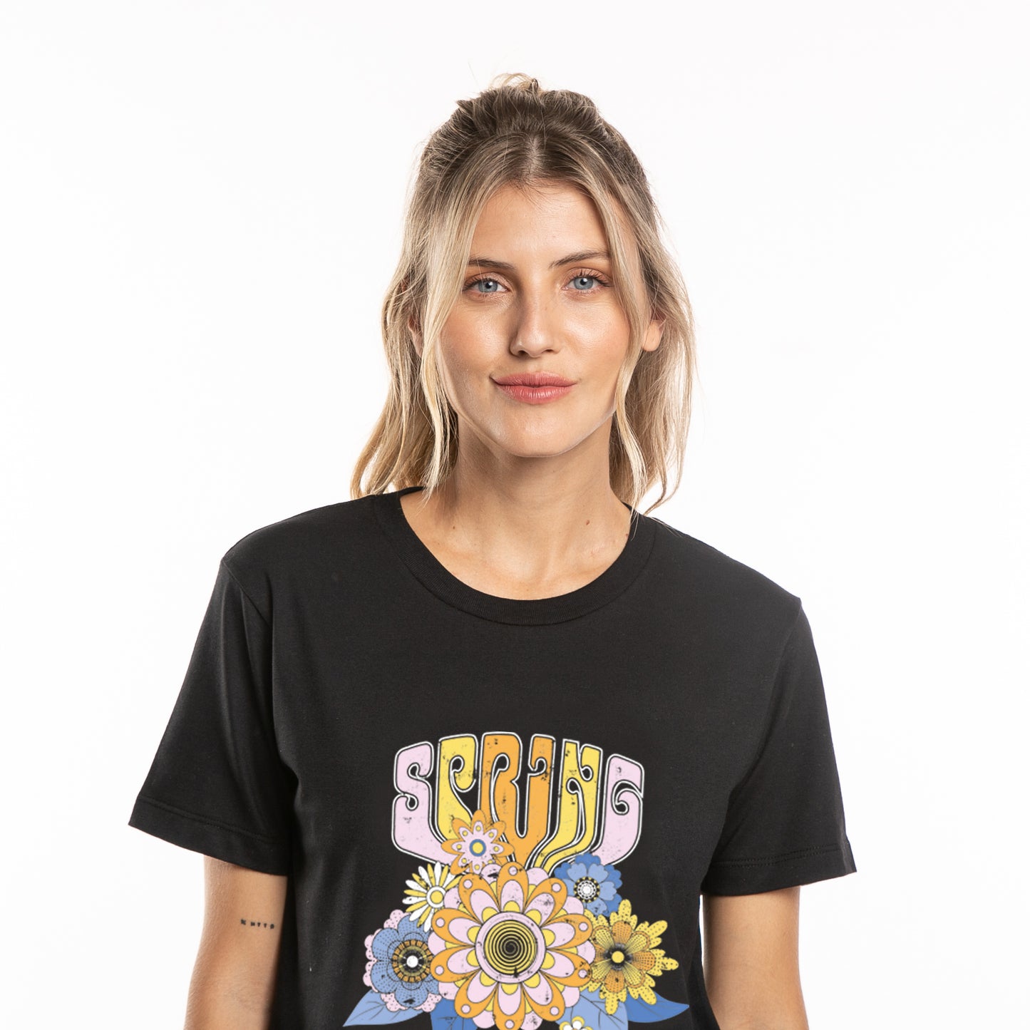 Remera Mc Flower Power Classic Ld Black