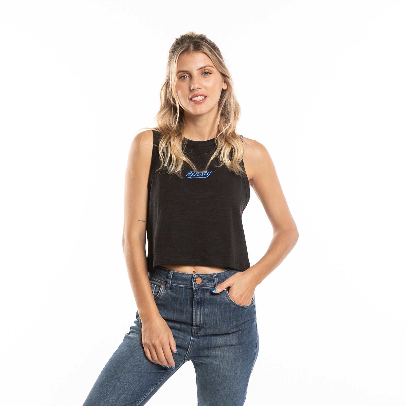 Musculosa Fancy Crop  Ld Black