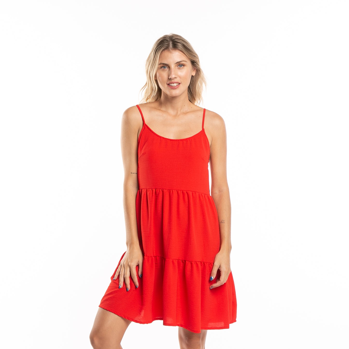 Vestido Heather Slip Ld Radiant Red