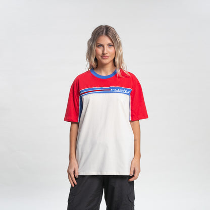 Remera Mc Speed Racer Oversize Tee Ld Ecru