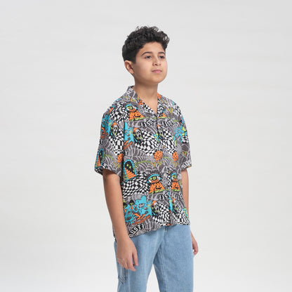 Camisa Mc Kaleydo Shirt Jr Fullprint