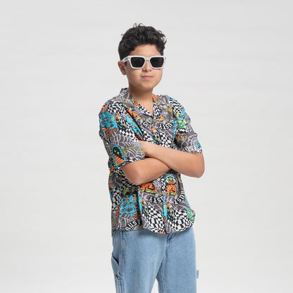 Camisa Mc Kaleydo Shirt Jr Fullprint