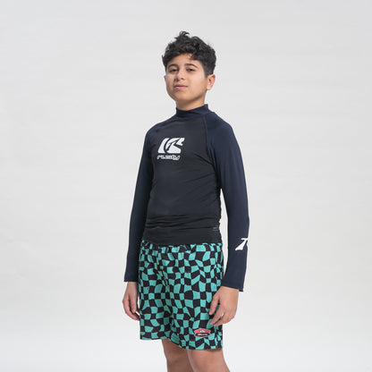Rashie Still Surfing Surf Top Jr Black