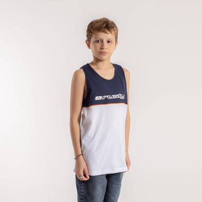 Musculosa Infinity Junior White/Navy Blue