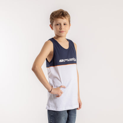 Musculosa Infinity Junior White/Navy Blue