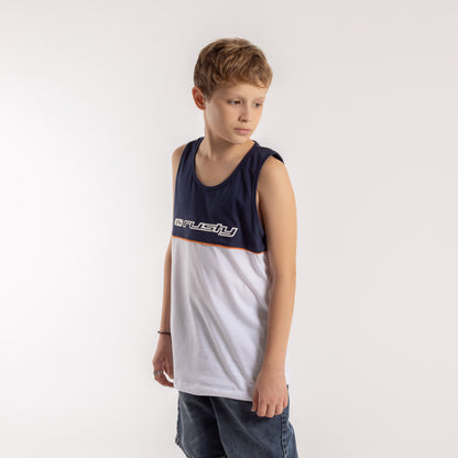 Musculosa Infinity Junior White/Navy Blue