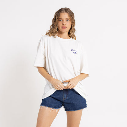 Remera Jill Standard 2 Dye Relaxed Fit White