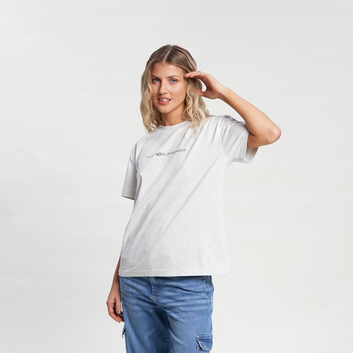 Remera Jill Standard Fit Grey Marle