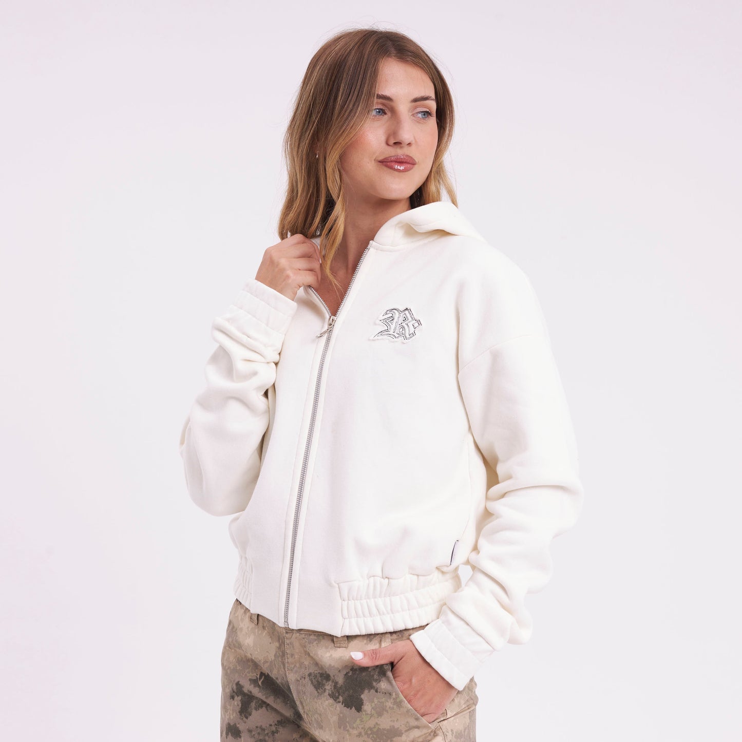 Campera Canguro Keela Zip Egret