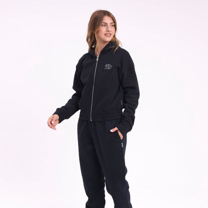 Campera Canguro Keela Zip Black