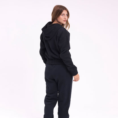 Campera Canguro Keela Zip Black
