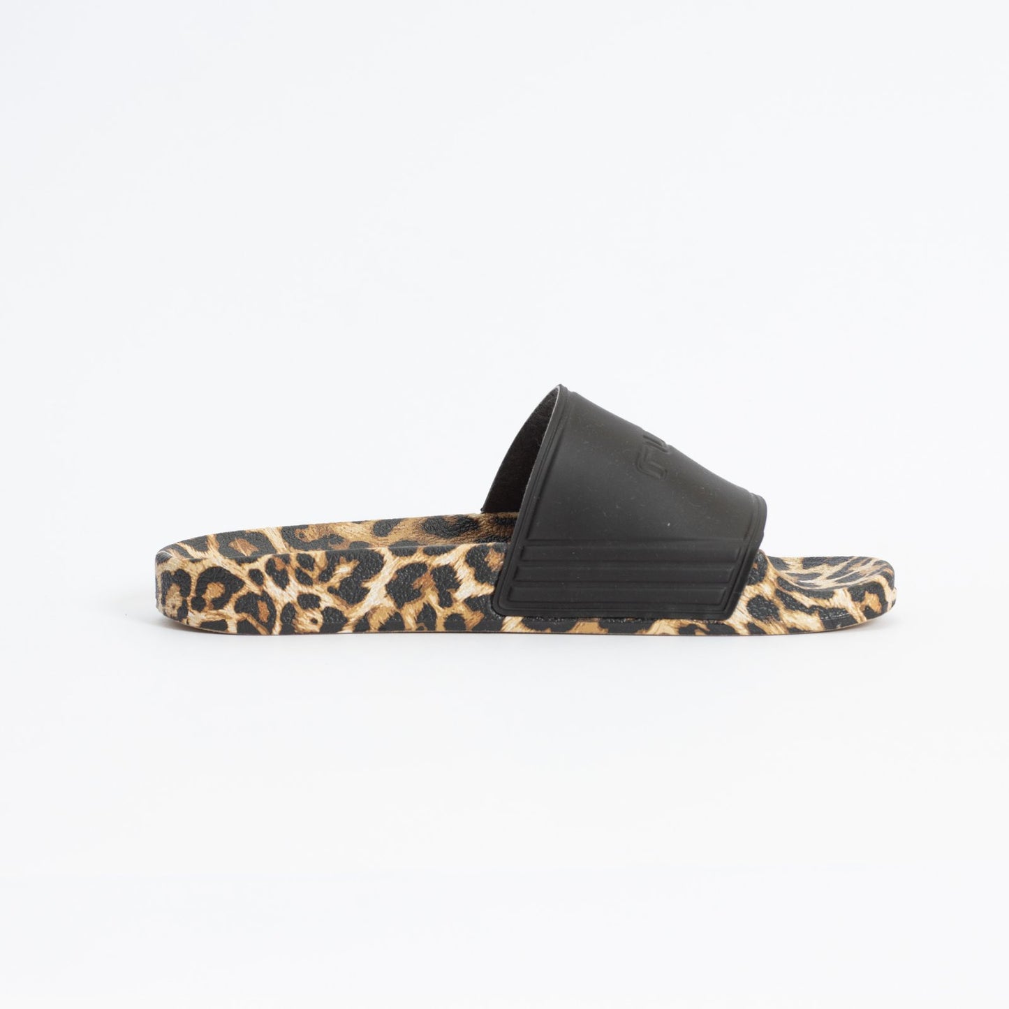 Ojotas Lennie Leopard Slide Black