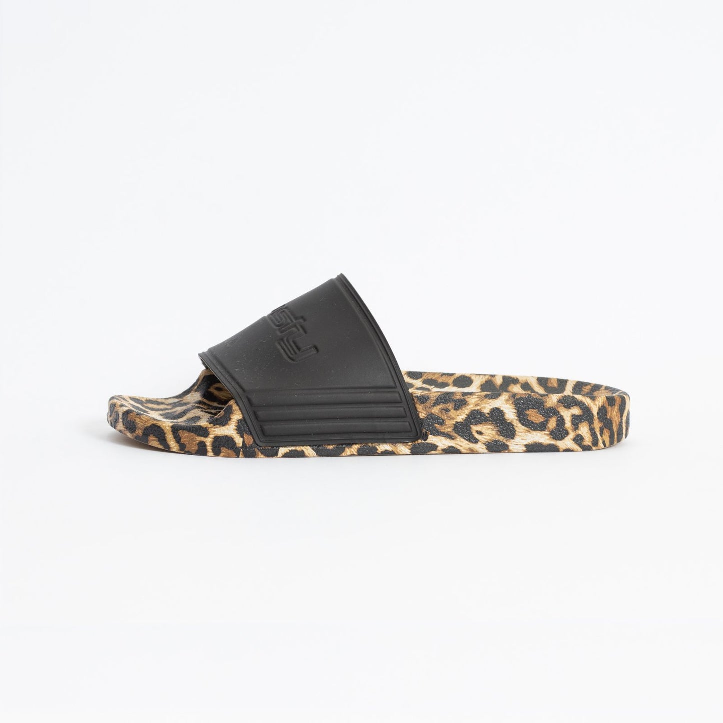 Ojotas Lennie Leopard Slide Black
